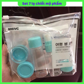 Bộ chiết mỹ phẩm du lịch 7 món tiện lợi