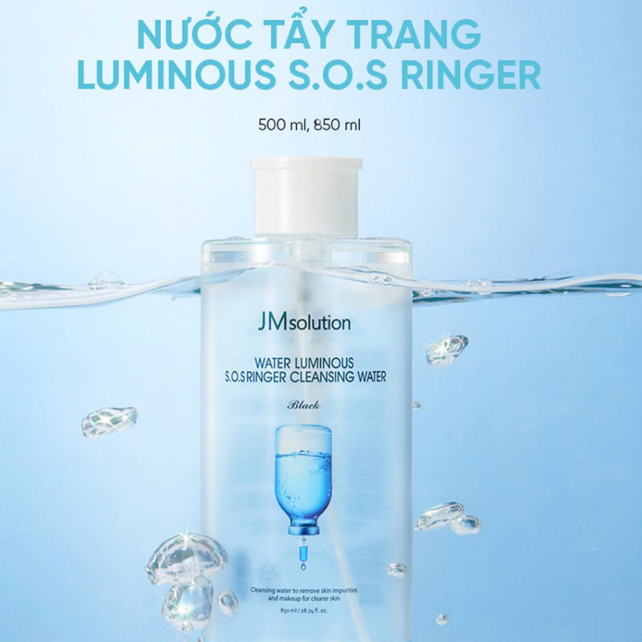 Nước Tẩy Trang JM Solution Cleansing Water Sạch Sâu Dịu Nhẹ Cho Da 500ml