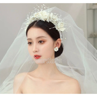 Bờm cài tóc cô dâu bờm đá hoa
