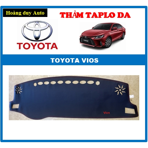Thảm Taplo xe Toyota Vios đời xe 2019-2022. Chất liệu Da carbon cao cấp