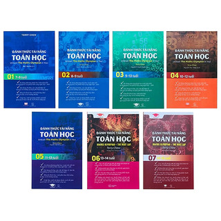 Combo sách đánh thức tài năng toán học ( 7 cuốn ), sách toán singapore từ lớp 1 đến 9 - Á Châu Books