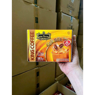 Cà Phê Sữa Hòa Tan King Coffee – Hộp 10 Gói Tiện Lợi