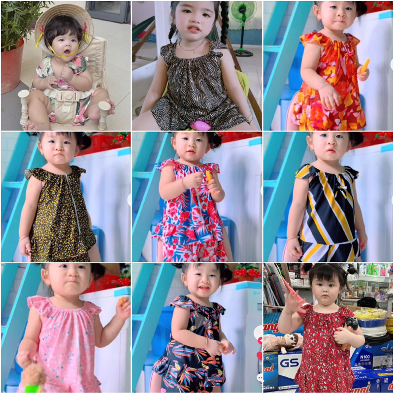 (5-28kg) ĐỒ BỘ THUN CÁNH TIÊN BÉ GÁI - LẺ