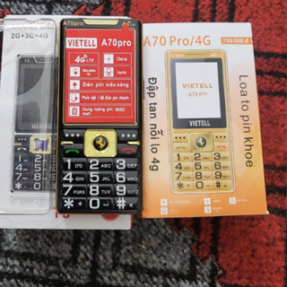 Điện thoại Viettel A70pro cho người già. cao tuổi - Sóng 4G 2sim - Điện thoại bàn phím hỗ trợ đọc số