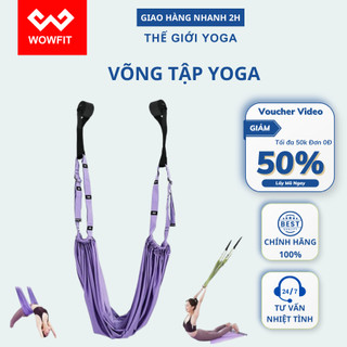WOWFIT Võng tập yoga chất liệu vải lụa - có thể điều chỉnh kích cỡ tiện lợi