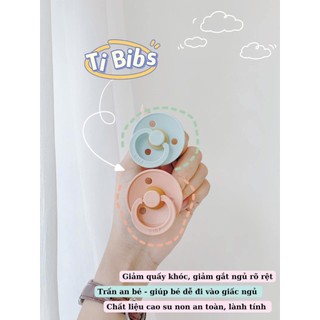 [Chính hãng] Ti Ngậm/ Ti giả cao su tự nhiên BIBS Đan Mạch - 0-6m/6-18m
