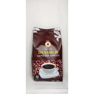 Cà phê rang thủ công bằng củi không bỏ hương cà phê & đậu (số 2 túi 500g)  DA VÀNG 28