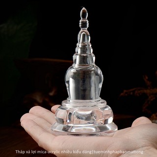 Tháp xá lợi mica-acrylic nhiều kiểu dáng và kích thước pháp bảo mật tông