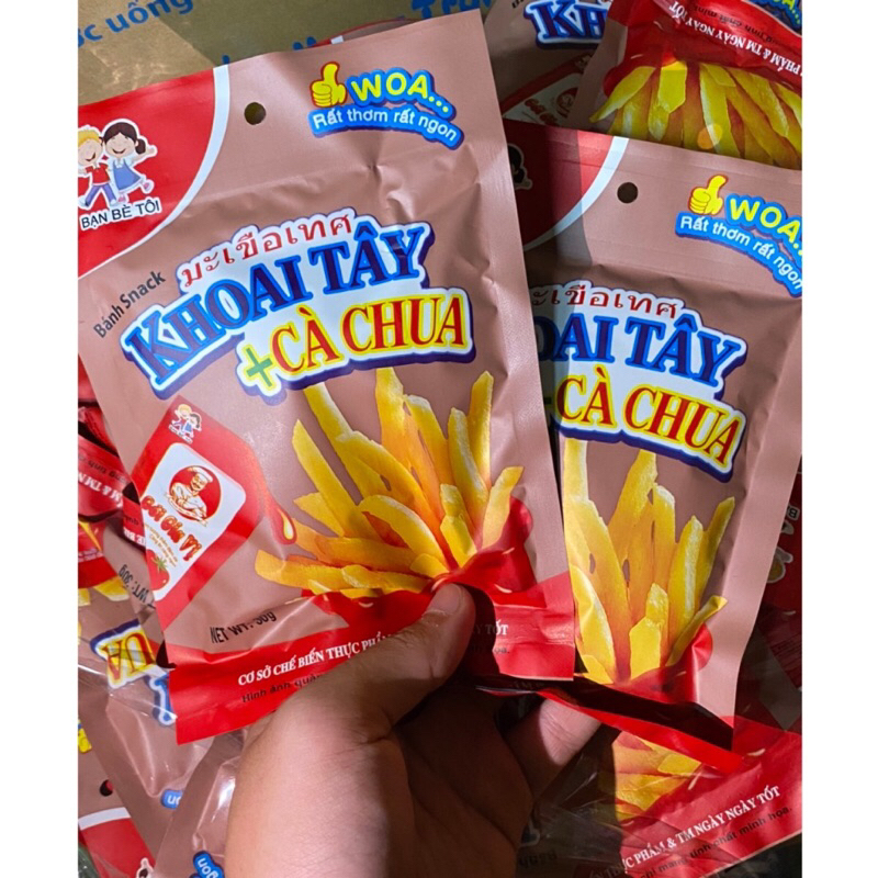 Snack khoai tây + cà chua