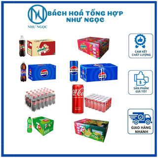 THÙNG NƯỚC NGỌT CÓ GAS - PEPSI/ COCA/ 7UP/ XÁ XỊ - Bách Hóa Tổng Hợp Như Ngọc
