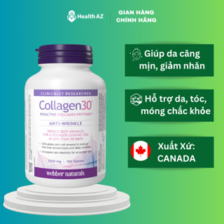 Viên uống đẹp da, tóc, móng Verisol Bioactive Collagen Peptide WEBBER NATURALs Hộp 180 viên