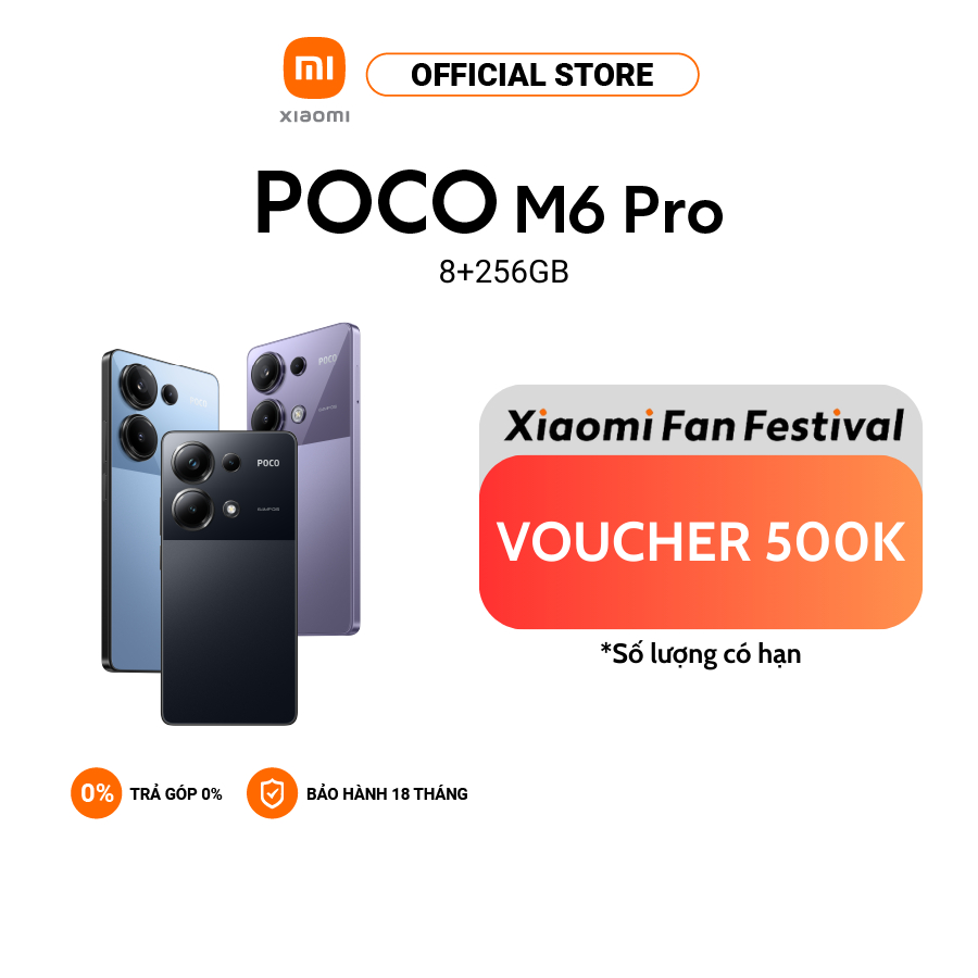 Điện thoại thông minh POCO M6 Pro I 8+256 GB