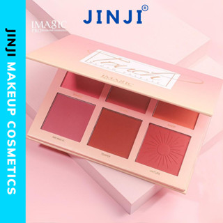 Phấn Má Hồng IMAGIC 6 Ô Màu Trang Điểm Quyến Rũ Chính Hãng Makeup Chuyên Nghiệp JINJI