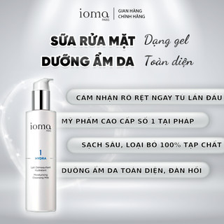 Sữa rửa mặt dạng gel dưỡng ẩm toàn diện dành cho da khô IOMA PARIS Moisturising Cleansing Milk 200ml