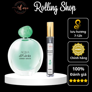 Nước hoa nữ Giorgio Armani Acqua di Gioia nhẹ nhàng , cuốn hút chiết 10ml -Rolling shop