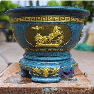 Khuôn đúc chậu cảnh ABS tròn 50 kèm chân đôn. Khuôn dày hàng loại 1.