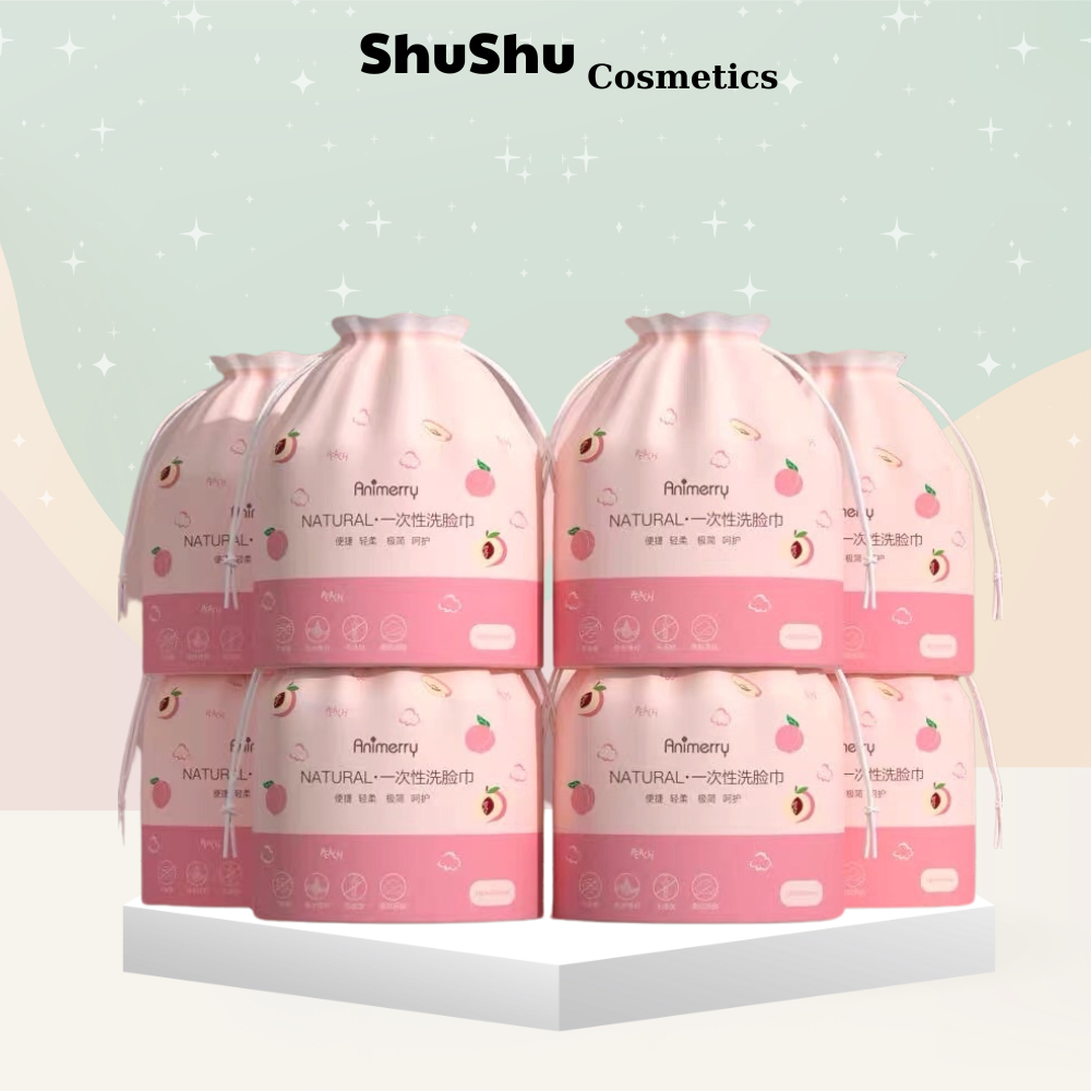 Khăn Mặt Khô ANIMERRY Dùng 1 Lần Lau Khô, Lau Ướt, Giấy Lau Mặt Dùng Một Lần SHUSHU COSMETICS