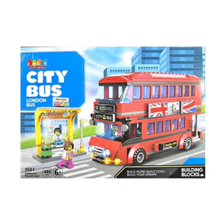 Đồ chơi lắp ráp cho bé trai - Lắp ráp CITY - Ráp xe buýt 2 tầng 9561