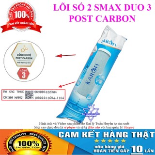 Lõi lưới POST CARBON Karofi chính hãng - SMAX DUO 3 - CTO - Lõi lọc nước