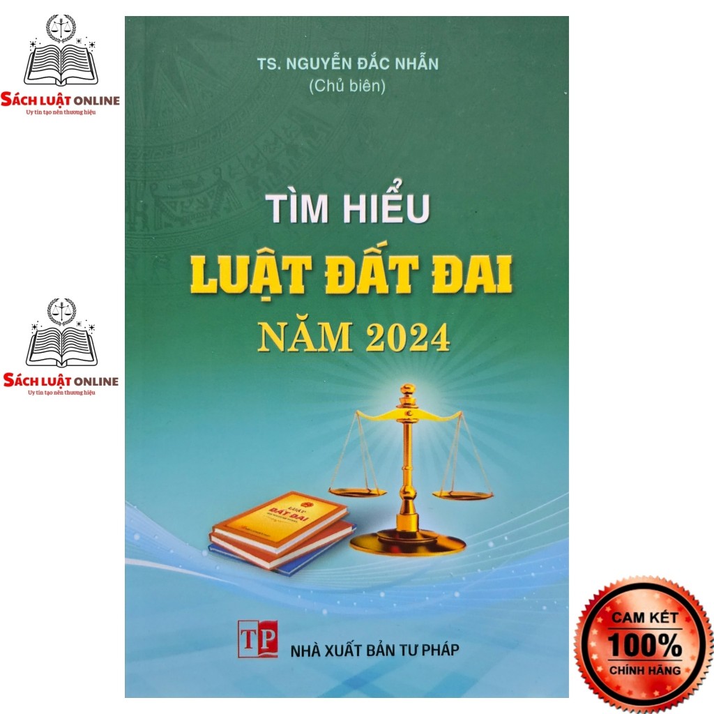 Sách - Tìm hiểu luật đất đai năm 2024 (NXB tư pháp)