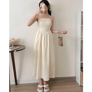 Đầm maxi nhúm ngực chất đũi gân dáng dài  Myra.vn Vayduigan2sA382/P0K31