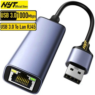 Dây Chuyển USB to LAN Chính Hãng NYT - Tốc Độ 1000Mbps - Bh 12 tháng đổi mới