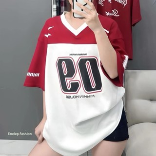 Áo Phông Cổ V Số 09 GONZSTUDIO Form Rộng OverSize