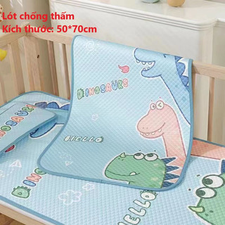 Tấm lót chống điều hòa cho bé, lót chống thấm 4D cho bé sơ sinh, thảm lót chống thấm Cao Cấp