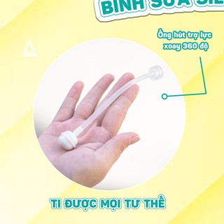 Bình Sữa 150ml/250ml Chất Liệu Silicon Nâu