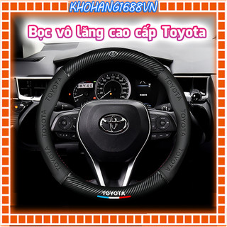 Bọc vô lăng da vân carbon cao cấp, sang trọng dành cho xe Toyota