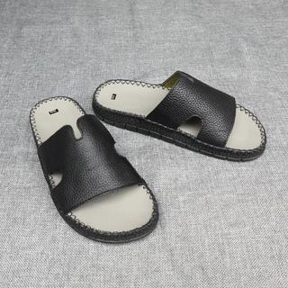 Giày da nam quai ngang da bò sần đế đốc tờ , khâu chỉ tỉ mỉ từng đường kim mũi chỉ