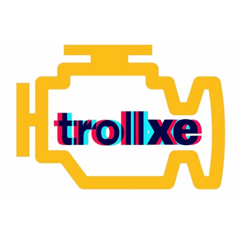 Tem dán logo troll xe, hình dán troll xe vui nhộn ( Số lượng : 1 cái )