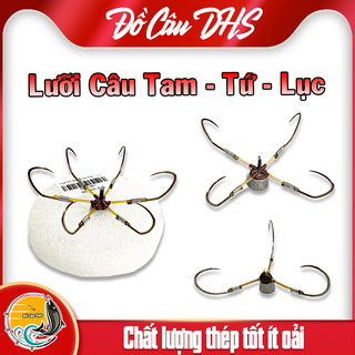 Lưỡi câu lục, tam, tứ chân đồng đúc săn hàng - Đồ Câu DHS