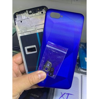 Bộ Vỏ điện thoại zin hãng oppo Realme C2 (Khung xương, miếng lưng, phím bấm, kính camera)