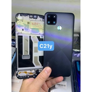 Bộ xương vỏ zin new Realme C21Y (gồm lưng vỏ, xương, phím, kính camera, khay sim