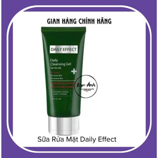   Tăng 1 Nạ cừu  Sữa Rửa Mặt DAILY EFFECT Chiết Xuất Khổ Qua Rừng và Rau Diếp Cá Giúp Da Sạch Thoáng 120mL 