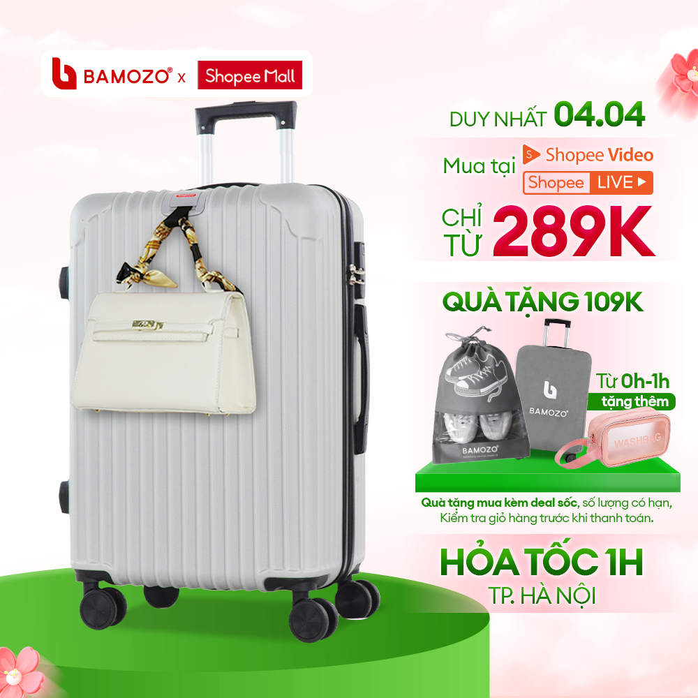 Combo Vali Bamozo 8801 Thường Size 20 Và Size 24 Bảo Hành 5 Năm