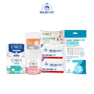  - Combo 8: khăn khô + 2 Bông y tế 5G + xỏ ngón + sạch sâu + tròn mịn + tăm bông + khẩu trang 3 lớp