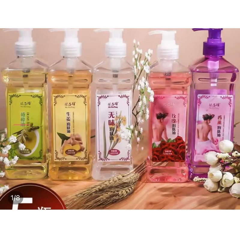 Tinh Dầu Massage Body 500ml - Tinh Dầu Gừng Hoa Hông Lawender 100% Thiên Nhiên.