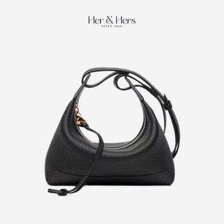 Túi da bò mềm kẹp nách, đeo chéo - HER & HERS
