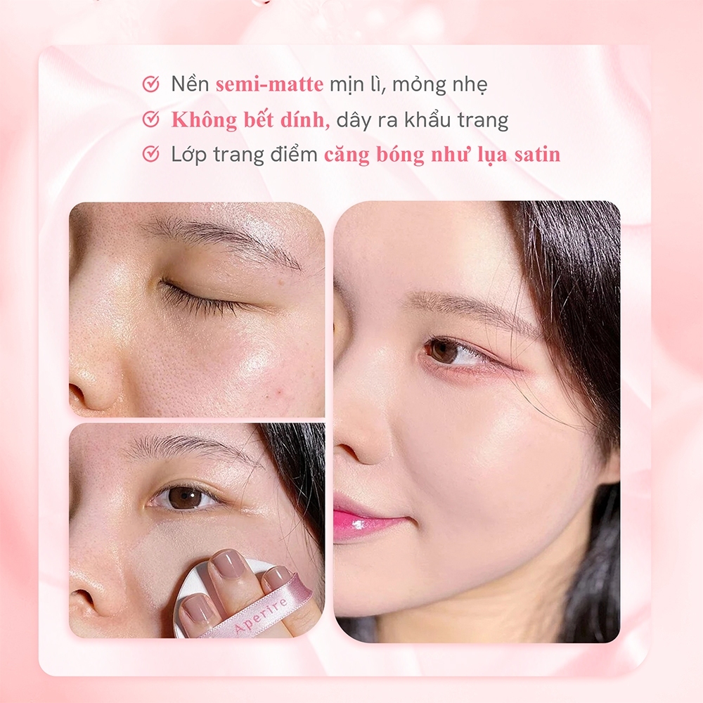 Cushion Aperire Day Dream Cover Cushion SPF50+/PA++++  Cushion Chống Nắng Che Phủ Hoàn Hảo 13g | BigBuy360 - bigbuy360.vn