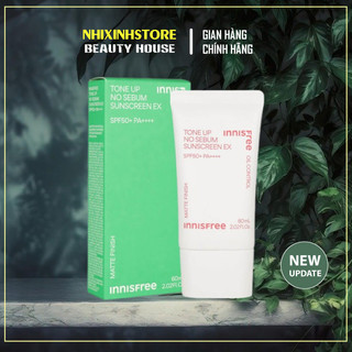 [New UpDate] Kem Chống Nắng Innisfree Tone Up No Sebum Sunscreen SPF50+ PA++++