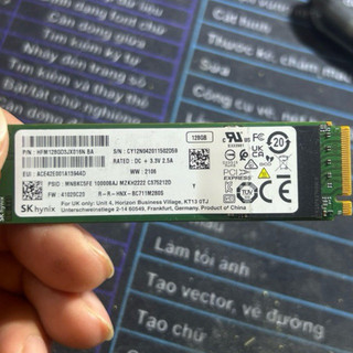 Ổ Ssd nvme 128gb mã 2280 bc511/bc711 sưc khoẻ tốt