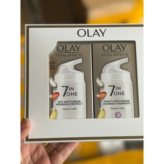 Bộ Kem dưỡng Olay Total Effects 7 In One Day Night Moisturiser Ngày Đêm SPF15 Ngăn Ngừa 7 Dấu Hiệu Lão Hóa