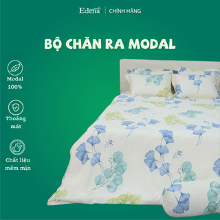 Edena Cotton Modal 5018 - Trọn bộ ga 6 món chất liệu Modal mềm mượt, thoáng mát