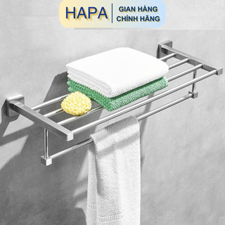 Vắt khăn nhà tắm vật liệu inox304, thanh vắt khăn mặt nhà tắm đa năng cao cấp hapa