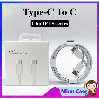 Dây sạc nhanh C to C bọc dù 60W, cáp sạc nhanh dài 1M siêu bền bảo hành 12 tháng MinnCase