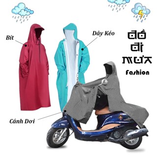 Áo Khoác Đi Mưa Phong Cách Hàn Quốc Có Dây Kéo Chống Thấm Nước ( Mang được Balo, Áo Mưa Măng tô Nam Nữ, Sinh Viên, ...)