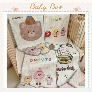 Chiếu Điều Hòa Cao Su Non Cho Bé Babyboo,Chiếu Cao Su Non 60x120cm Kèm 1 Vỏ Gối 24x35cm, chiếu cao su non 5D thoáng mát