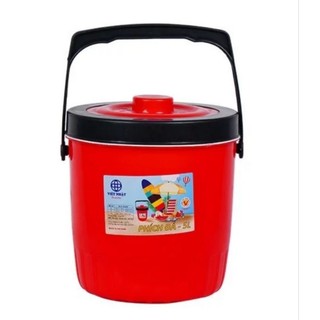 Phích đựng đá giữ nhiệt tròn 3 lít, 5 lít nhựa Việt Nhật